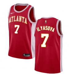 Men's Nike Atlanta Hawks #7 Ersan Ilyasova Swingman Red NBA Jersey Statement Edition