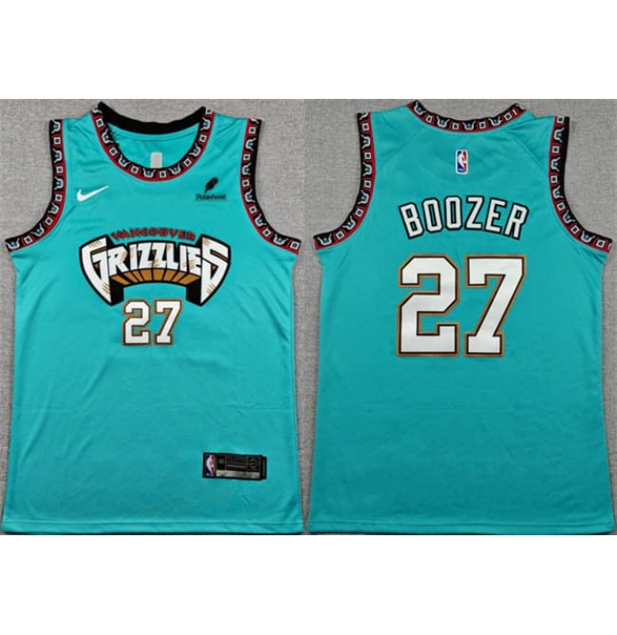 Men's Memphis Grizzlies #27 Cameron Boozer Teal 2026 Draft Stitched Jersey
