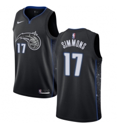 Women's Nike Orlando Magic #17 Jonathon Simmons Swingman Black NBA Jersey - City Edition