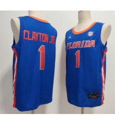 Men's Florida Gators #1 Walter Clayton Jr. Royal Stitched Basketball Jersey