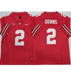 Men's Ohio State Buckeyes #2 Caleb Downs Red 2025 F.U.S.E. Limited Stitched Jersey