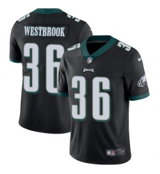 Youth Nike Philadelphia Eagles #36 Brian Westbrook Black Alternate Vapor Untouchable Limited Player NFL Jersey