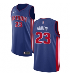 Men's Nike Detroit Pistons #23 Blake Griffin Authentic Royal Blue NBA Jersey - Icon Edition
