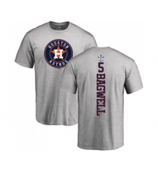 MLB Nike Houston Astros #5 Jeff Bagwell Ash Backer T-Shirt
