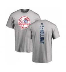 MLB Nike New York Yankees #17 Matt Holliday Ash Backer T-Shirt