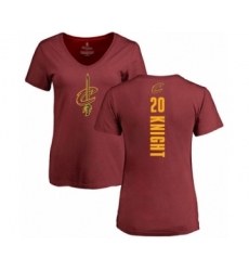 Basketball Women's Cleveland Cavaliers #20 Brandon Knight Maroon Backer T-Shirt
