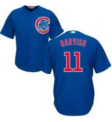 Men's Majestic Chicago Cubs #11 Yu Darvish Replica Royal Blue Alternate Cool Base MLB Jersey