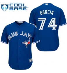 Youth Majestic Toronto Blue Jays #74 Jaime Garcia Replica Blue Alternate MLB Jersey