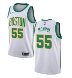 Youth Nike Boston Celtics #55 Greg Monroe Swingman White NBA Jersey - City Edition