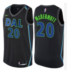 Women's Nike Dallas Mavericks #20 Doug McDermott Swingman Black NBA Jersey - City Edition