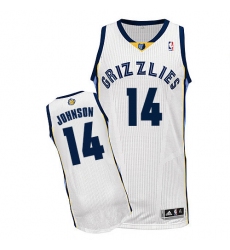 Women's Adidas Memphis Grizzlies #14 Brice Johnson Authentic White Home NBA Jersey