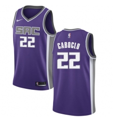 Women's Nike Sacramento Kings #22 Bruno Caboclo Authentic Purple NBA Jersey - Icon Edition