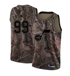 Youth Nike Utah Jazz #99 Jae Crowder Swingman Camo Realtree Collection NBA Jersey