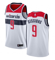 Women's Nike Washington Wizards #9 Ramon Sessions Authentic White NBA Jersey - Association Edition