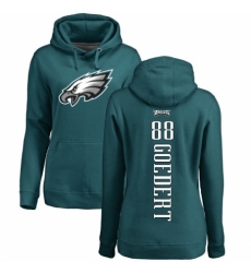 Women's Nike Philadelphia Eagles #88 Dallas Goedert Green Backer Pullover Hoodie
