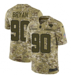 Youth Nike Jacksonville Jaguars #90 Taven Bryan Limited Camo 2018 Salute to Service NFL Jersey