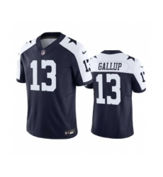 Men's Nike Dallas Cowboys #13 Michael Gallup Navy 2023 F.U.S.E. Vapor Limited Stitched Football Jersey