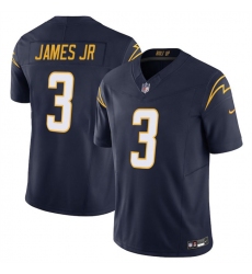 Men's Los Angeles Chargers #3 Derwin James JR Navy 2025 F.U.S.E Vapor Limited Stitched Football Jersey
