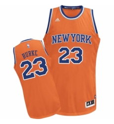Youth Adidas New York Knicks #23 Trey Burke Swingman Orange Alternate NBA Jersey