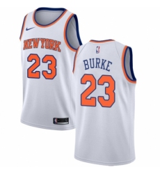 Youth Nike New York Knicks #23 Trey Burke Swingman White NBA Jersey - Association Edition