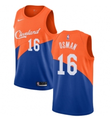 Youth Nike Cleveland Cavaliers #16 Cedi Osman Swingman Blue NBA Jersey - City Edition