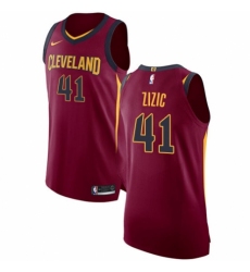 Youth Nike Cleveland Cavaliers #41 Ante Zizic Authentic Maroon NBA Jersey - Icon Edition