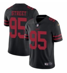 Men's Nike San Francisco 49ers #95 Kentavius Street Black Vapor Untouchable Limited Player NFL Jersey