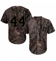 Men's Majestic Tampa Bay Rays #44 C. J. Cron Authentic Camo Realtree Collection Flex Base MLB Jersey