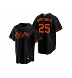 Men's Baltimore Orioles #25 Anthony Santander Nike Black Replica Alternate Jersey