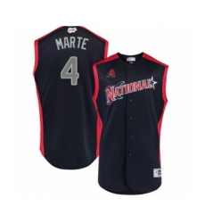 Youth Arizona Diamondbacks #4 Ketel Marte Authentic Navy Blue National League 2019 Baseball All-Star Jersey