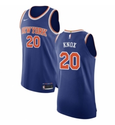 Men's Nike New York Knicks #20 Kevin Knox Authentic Royal Blue NBA Jersey - Icon Edition