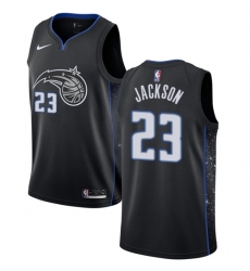 Women's Nike Orlando Magic #23 Justin Jackson Swingman Black NBA Jersey - City Edition