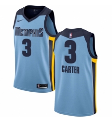 Men's Nike Memphis Grizzlies #3 Jevon Carter Swingman Light Blue NBA Jersey Statement Edition