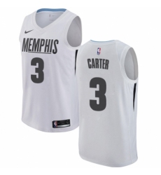 Men's Nike Memphis Grizzlies #3 Jevon Carter Swingman White NBA Jersey - City Edition