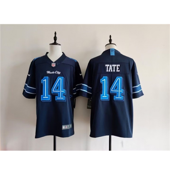 Men's Tennessee Titans #14 Carnell Tate Navy 2026 'Music City' Rivalries Collection Limited Football Stitched Jersey