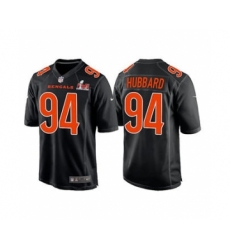 Men's Cincinnati Bengals #94 Sam Hubbard 2022 Black Super Bowl LVI Game Stitched Jersey
