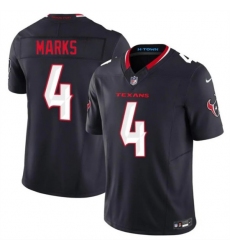 Men's Houston Texans #4 Woody Marks Navy 2nd Alternate 2026 F.U.S.E. Vapor Limited Stitched Football Jersey