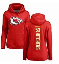 NFL Women's Nike Kansas City Chiefs #53 Anthony Hitchens Red Backer Pullover Hoodie