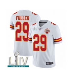 Men's Kansas City Chiefs #29 Kendall Fuller White Vapor Untouchable Limited Player Super Bowl LIV Bound Football Jersey