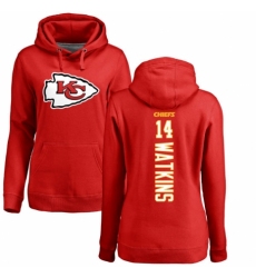 NFL Women's Nike Kansas City Chiefs #14 Sammy Watkins Red Backer Pullover Hoodie