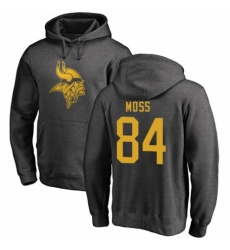 NFL Nike Minnesota Vikings #84 Randy Moss Ash One Color Pullover Hoodie