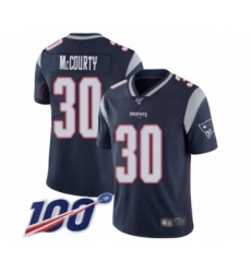 Men's New England Patriots #30 Jason McCourty Navy Blue Team Color Vapor Untouchable Limited Player 100th Season Football Jersey