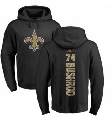 NFL Nike New Orleans Saints #74 Jermon Bushrod Black Backer Pullover Hoodie