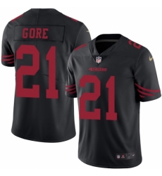 Youth Nike San Francisco 49ers #21 Frank Gore Limited Black Rush Vapor Untouchable NFL Jersey