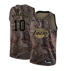 Youth Nike Los Angeles Lakers #10 Sviatoslav Mykhailiuk Swingman Camo Realtree Collection NBA
