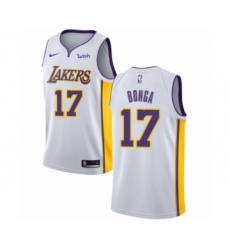 Men's Los Angeles Lakers #17 Isaac Bonga Authentic White Basketball Jersey - Association Edition