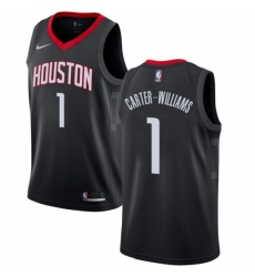 Men's Nike Houston Rockets #1 Michael Carter-Williams Swingman Black NBA Jersey Statement Edition