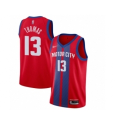 Youth Detroit Pistons #13 Khyri Thomas Swingman Red Basketball Jersey - 2019 20 City Edition