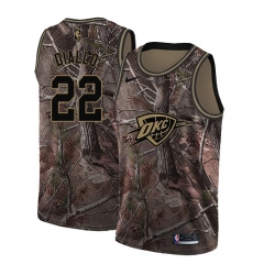 Men's Nike Oklahoma City Thunder #22 Hamidou Diallo Swingman Camo Realtree Collection NBA Jersey