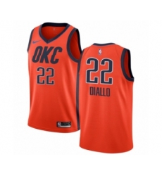 Youth Nike Oklahoma City Thunder #22 Hamidou Diallo Orange Swingman Jersey - Earned Edition